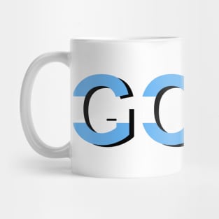 GOAT Flag Argentina Messi Mug